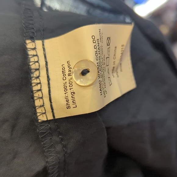 Suzanne Betro Navy Eyelet Empire Waist Dress, Bell Sleeves, Cotton, Navy, Medium - Picture 4 of 8